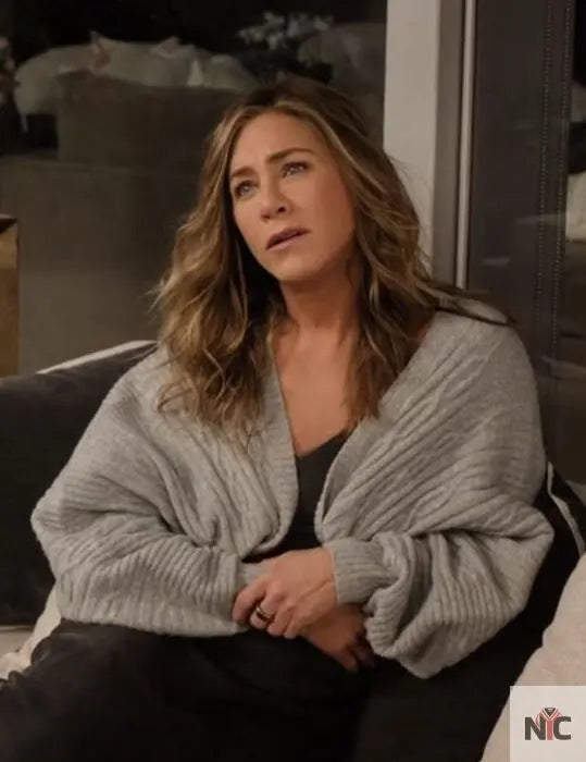 The Morning Show Jennifer Aniston Shrug Sweater NYC Jackets
