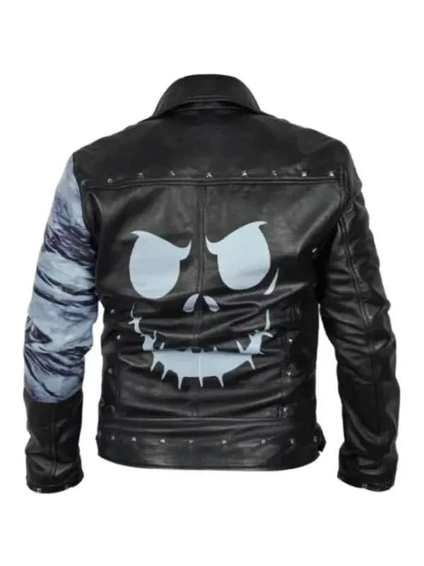The Nightmare Before Christmas Studded Leather Jacket NYC Jackets