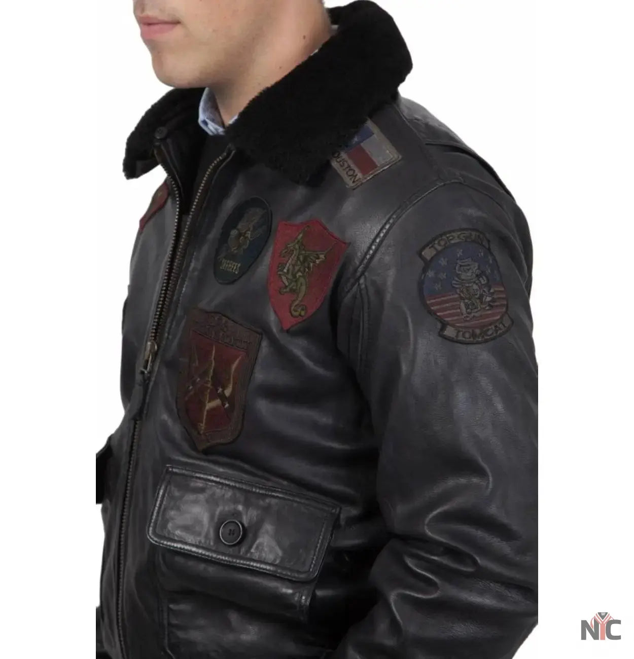 The Official Top Gun Leather Jacket NYC Jackets