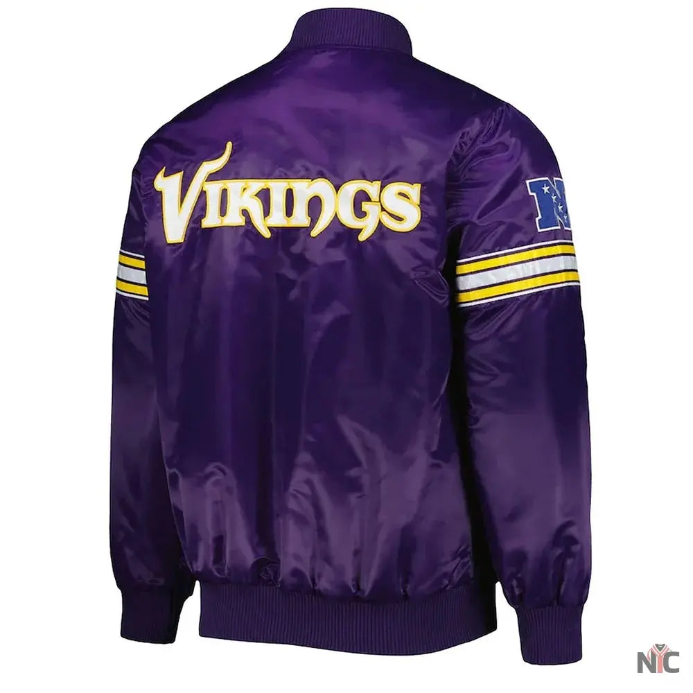 The Pick and Roll Minnesota Vikings Satin Jacket NYC Jackets