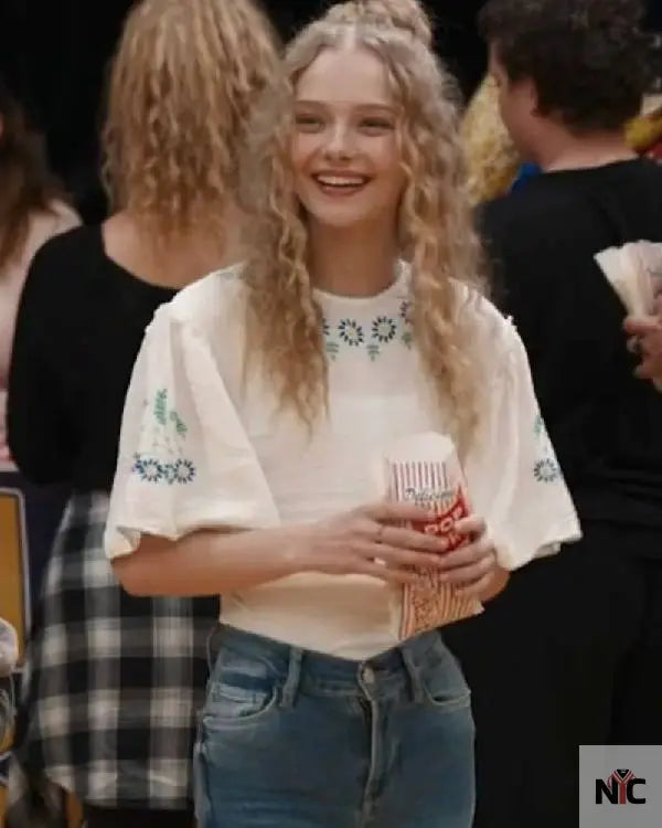 The Stranger in My Home Amiah Miller Floral Blouse NYC Jackets
