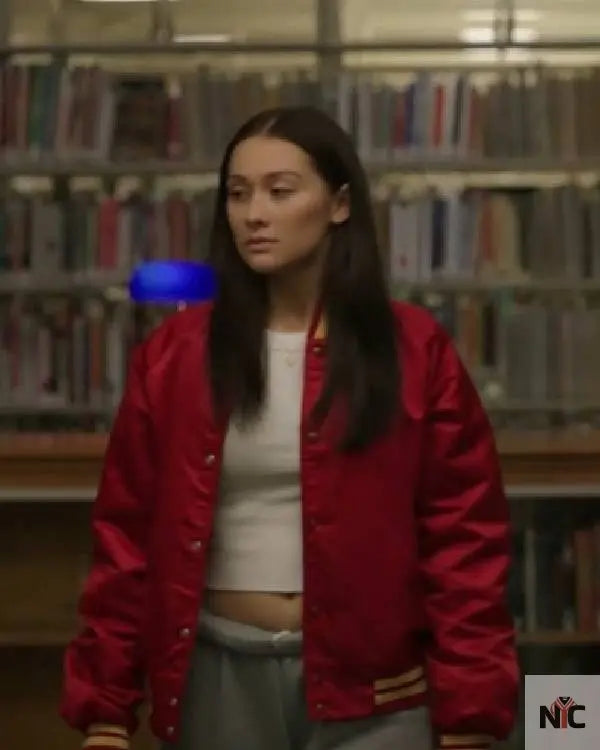 The Summer I Turned Pretty Lola Tung Red Letterman Jacket NYC Jackets