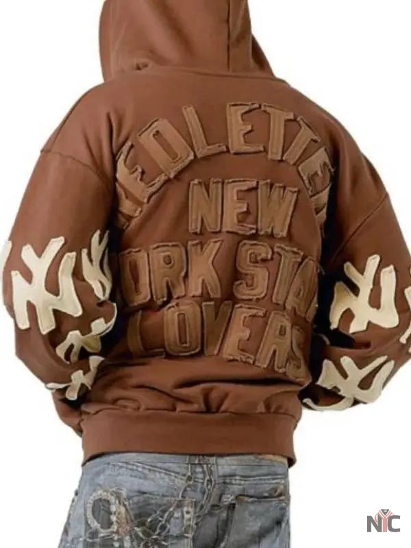 The Today Show 2025 Khalen Saunders Brown Hoodie NYC Jackets