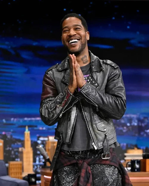 The Tonight Show S12 Kid Cudi Black Leather Jacket NYC Jackets