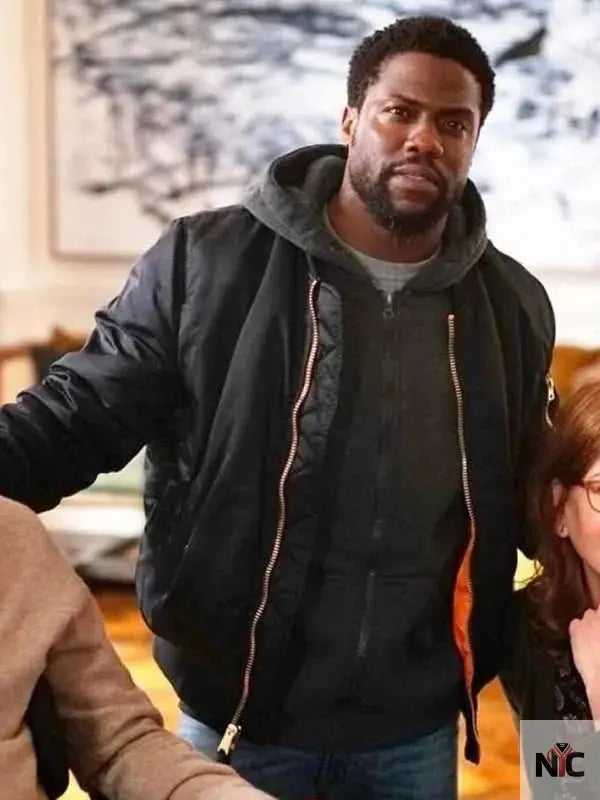 The Upside Kevin Hart Black Jacket NYC Jackets