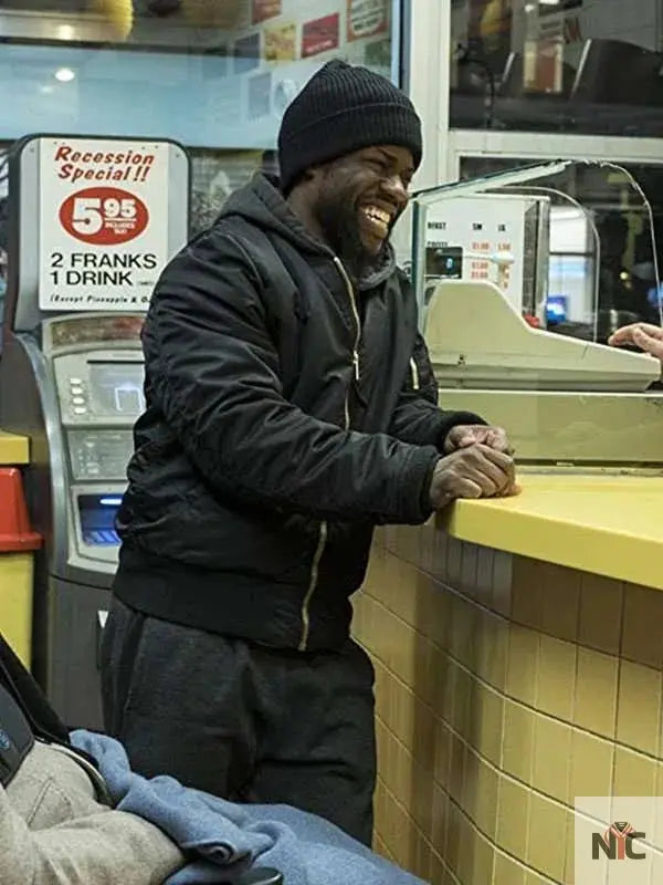 The Upside Kevin Hart Black Jacket NYC Jackets