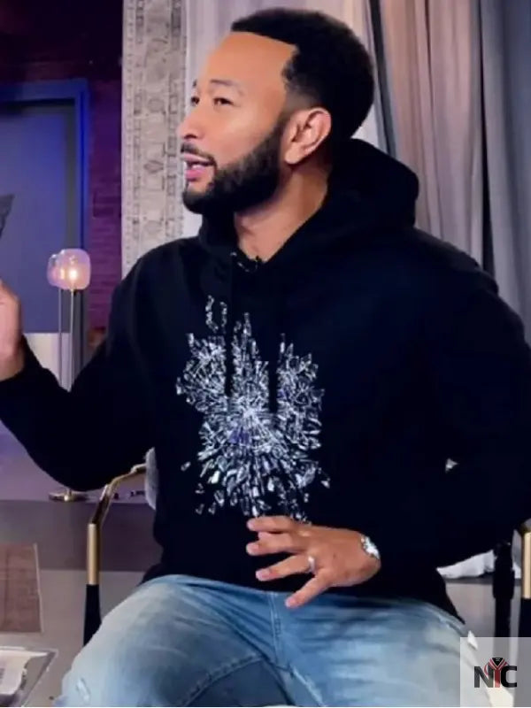 The Voice S27 John Legend Black Hoodie NYC Jackets