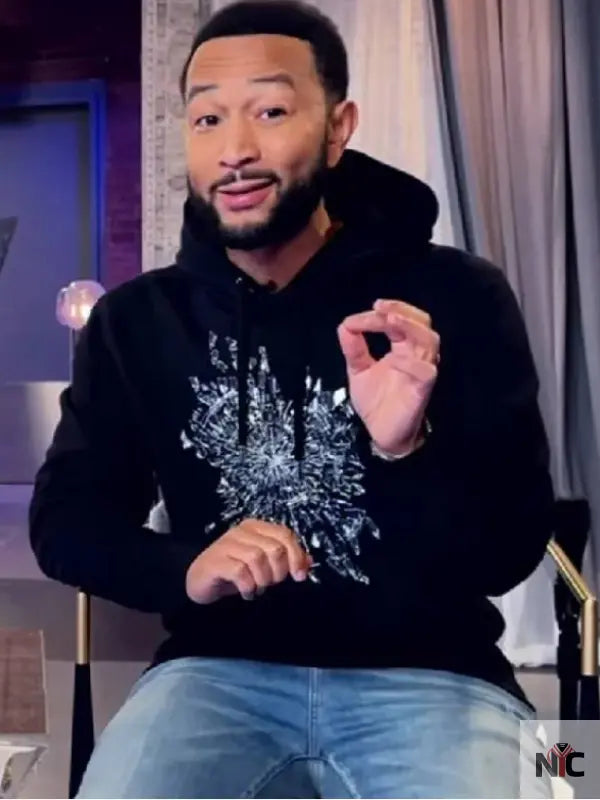 The Voice S27 John Legend Black Hoodie NYC Jackets