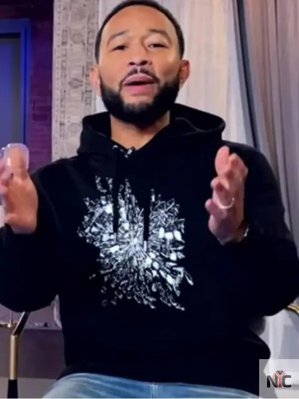 The Voice S27 John Legend Black Hoodie NYC Jackets