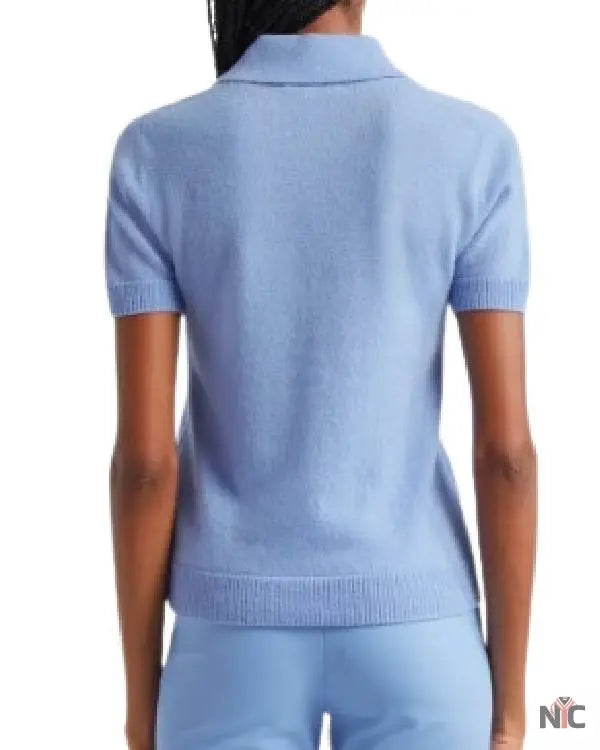 The Waterfront S01 Mae Buckley Blue Polo Top NYC Jackets