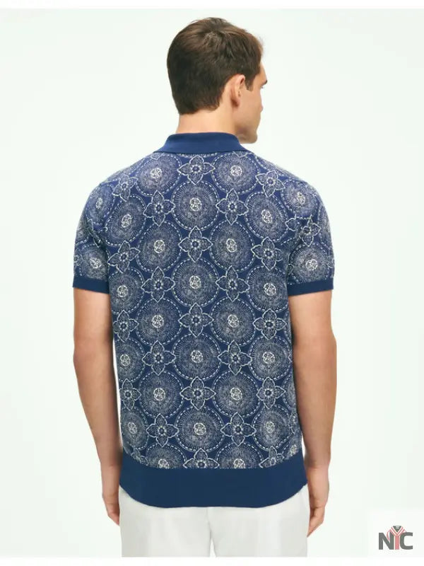 The White Lotus S03 Patrick Schwarzenegger Medallion Print Shirt NYC Jackets