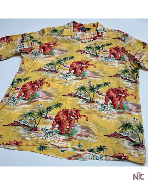 The White Lotus S03 Walton Goggins Elephants Print Shirt NYC Jackets
