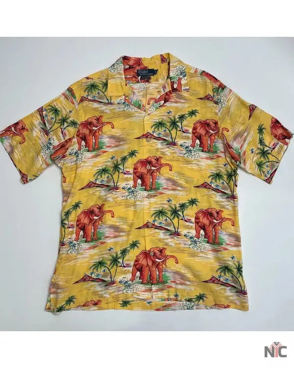 The White Lotus S03 Walton Goggins Elephants Print Shirt NYC Jackets