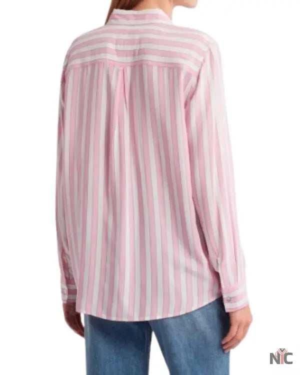 The Young and the Restless Hayley Erin Pink and White Striped Shirt NYC Jackets