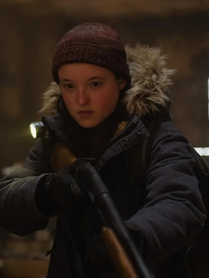 The Last Of Us S02 Ellie Williams Fur Hooded Jacket