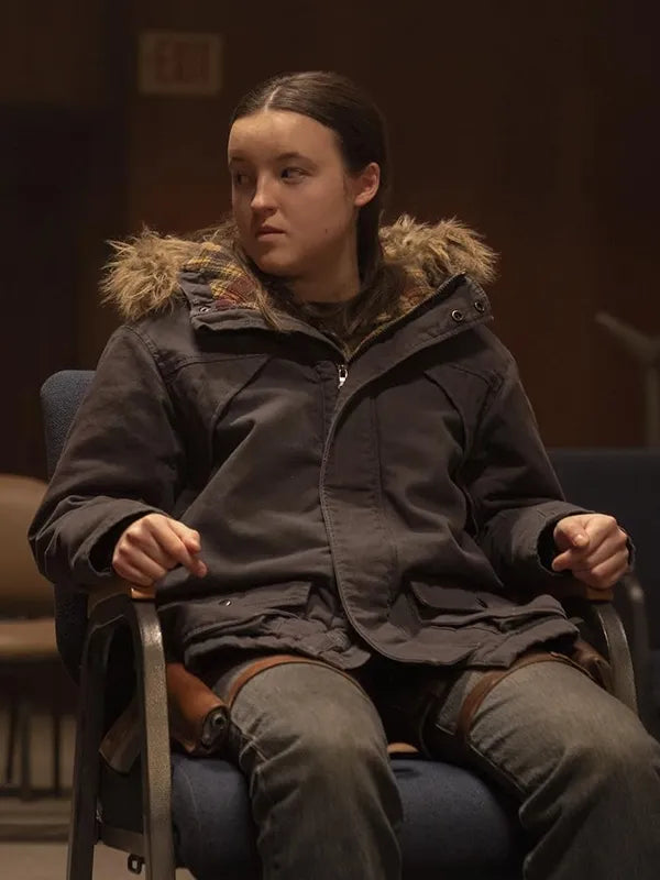 The Last Of Us S02 Ellie Williams Fur Hooded Jacket