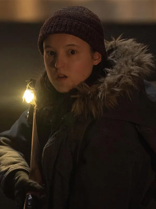 The Last Of Us S02 Ellie Williams Fur Hooded Jacket