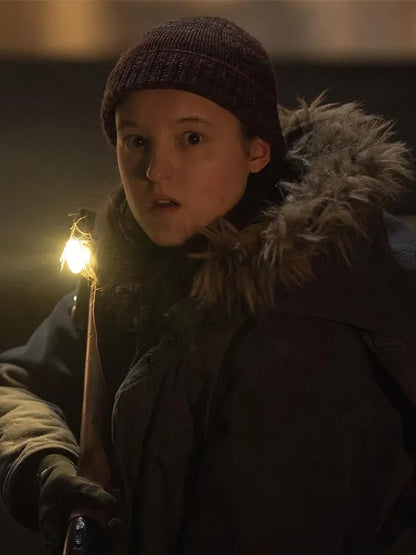 The Last Of Us S02 Ellie Williams Fur Hooded Jacket