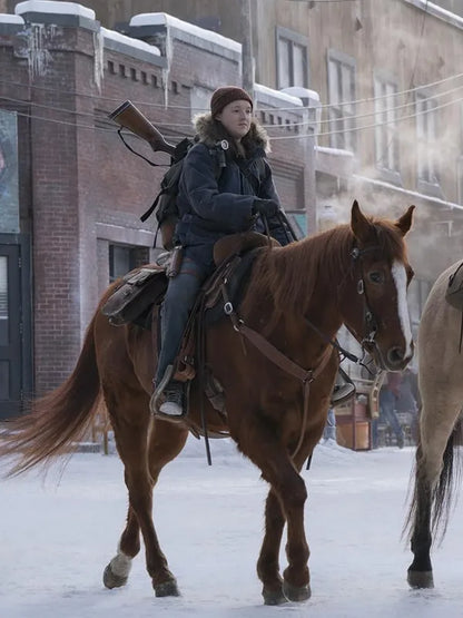 The Last Of Us S02 Ellie Williams Fur Hooded Jacket