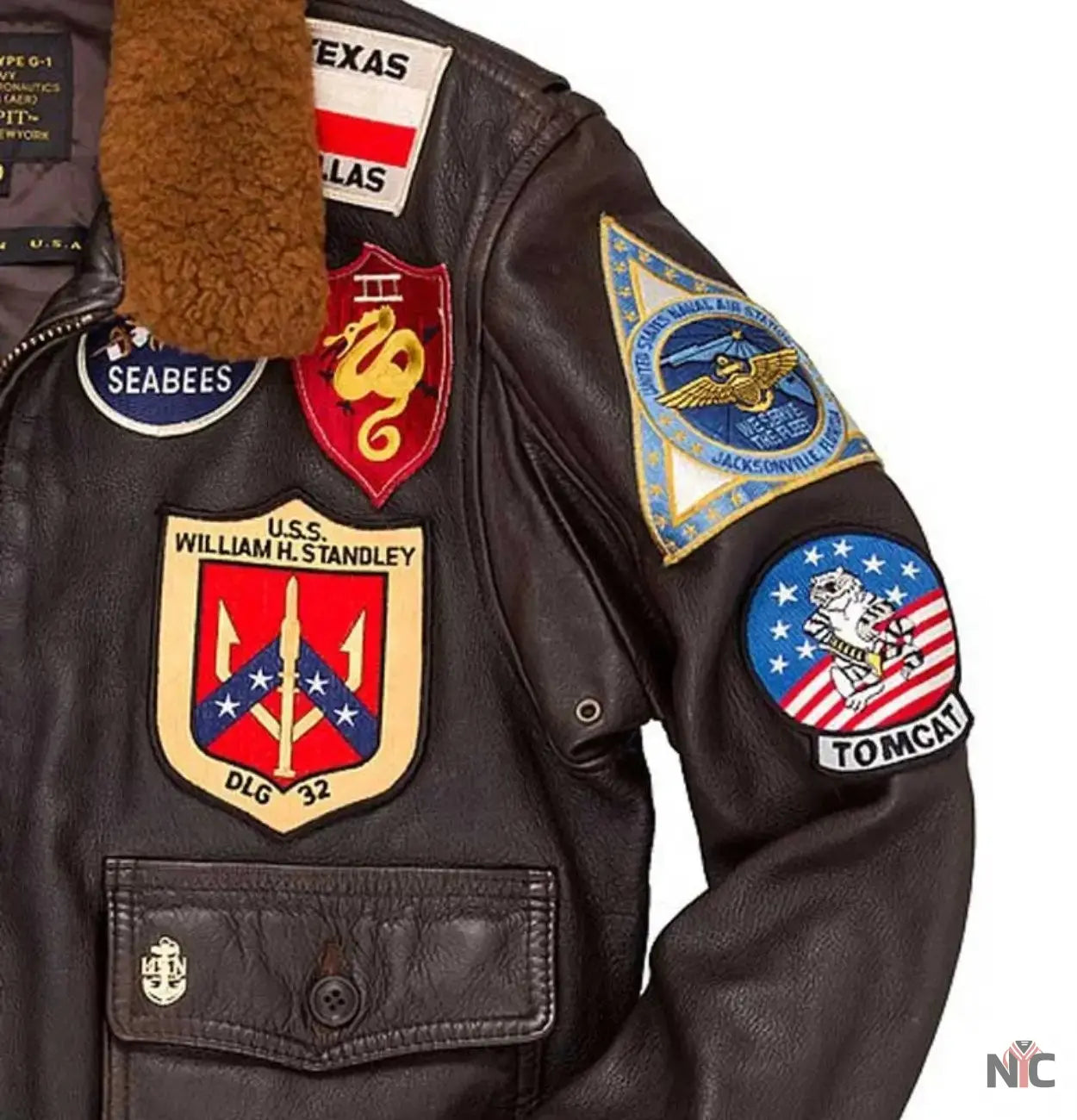 Top Gun-2 Leather Flight Jacket NYC Jackets