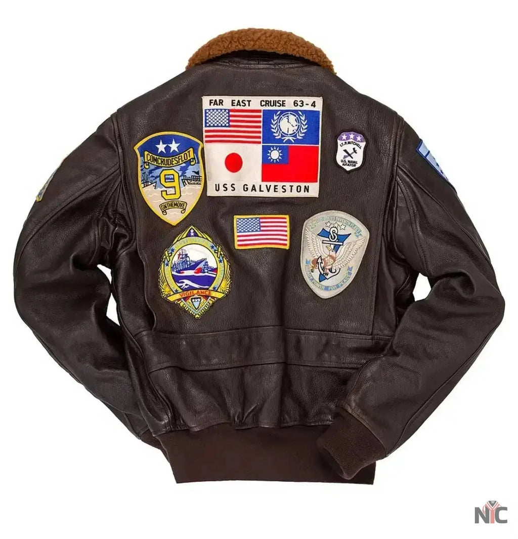Top Gun G-1 Leather Flight Jacket NYC Jackets