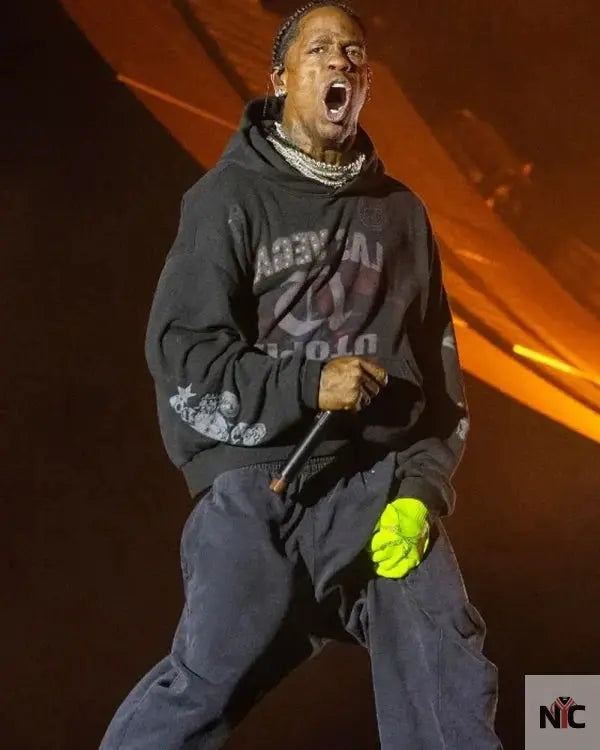 Travis Scott 2025 Lyrical Lemonade Summer Smash Hoodie NYC Jackets