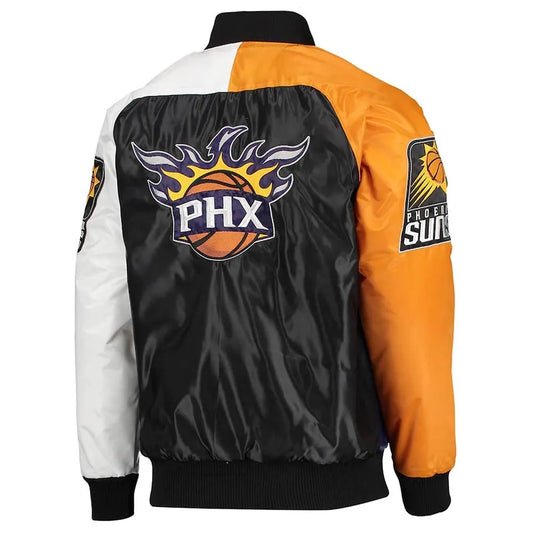 Tricolor Remix Phoenix Suns Purple Orange and White Jacket