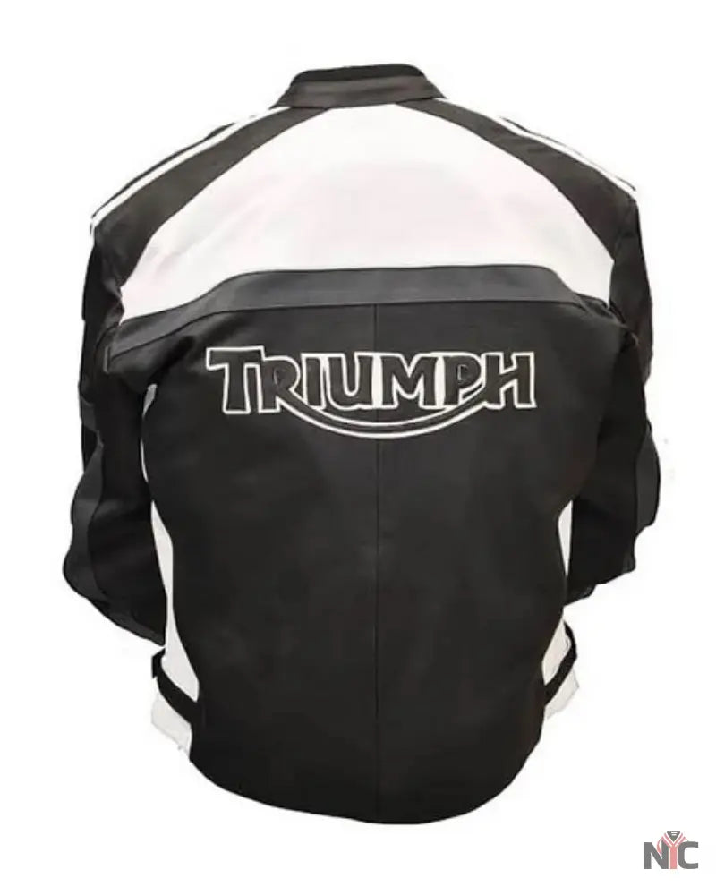 Triumph Motorcycle Racing Leather Jacket NYC Jackets