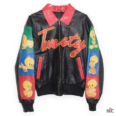 Tweety Bird Looney Tunes Leather Jacket NYC Jackets