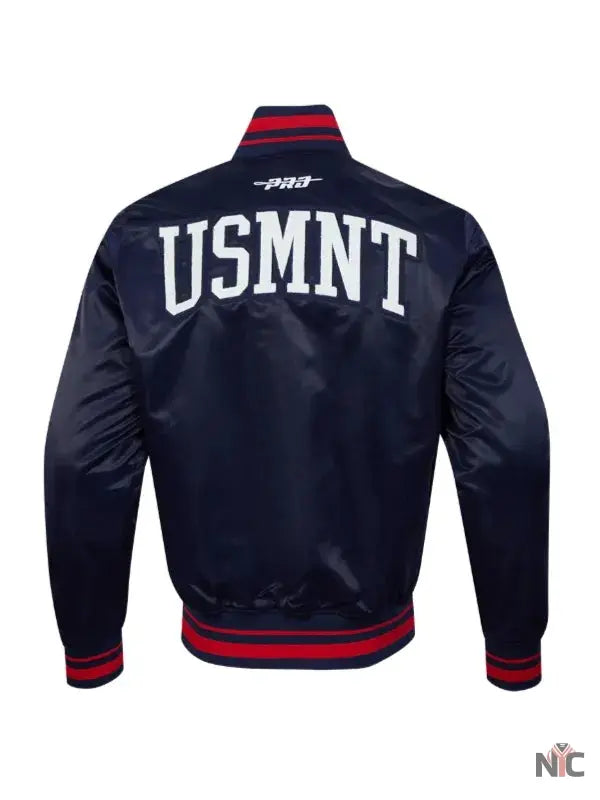 US Soccer 2025 USA Blue Varsity Jacket NYC Jackets