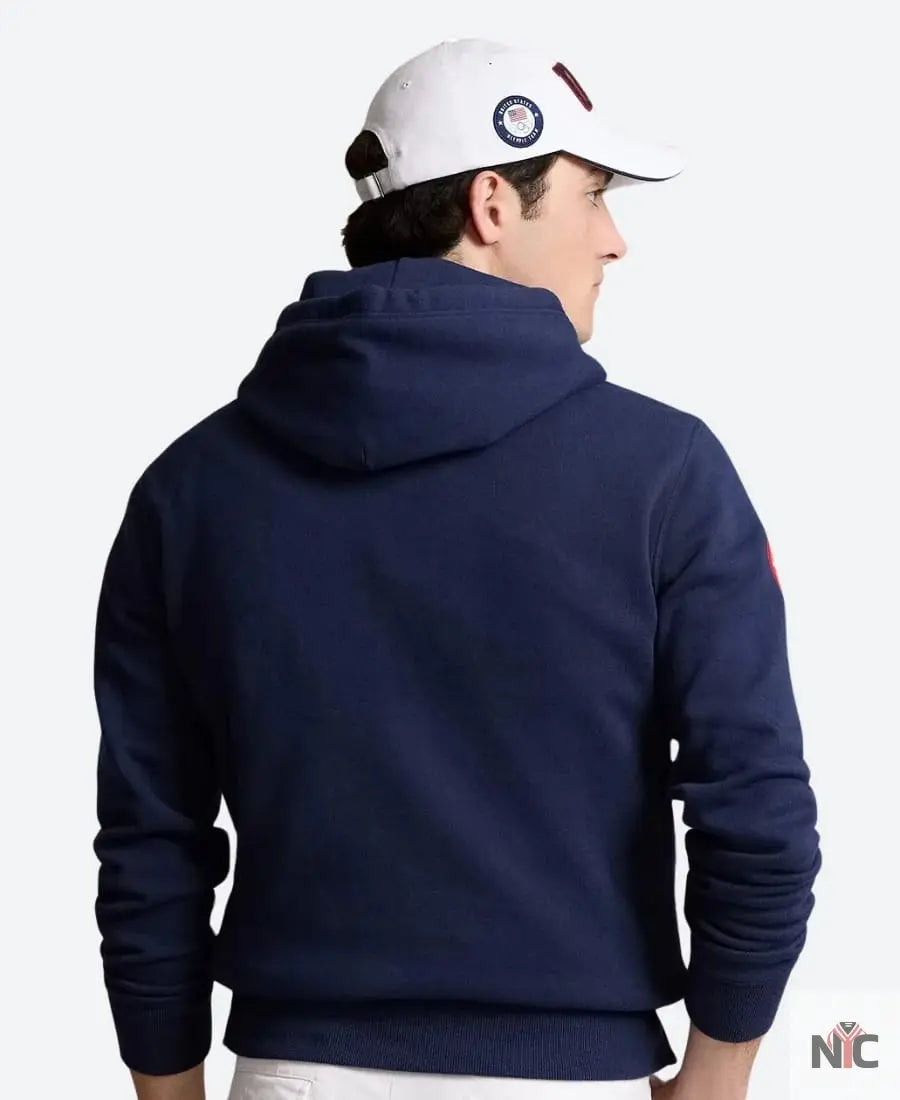 USA MyCountry Vintage Premium Hoodie Navy - NYC Jackets