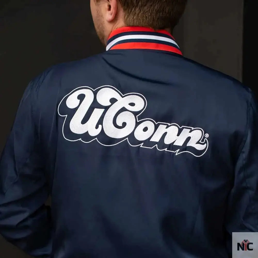 University of Connecticut Script Bomber Jacket NYC Jackets