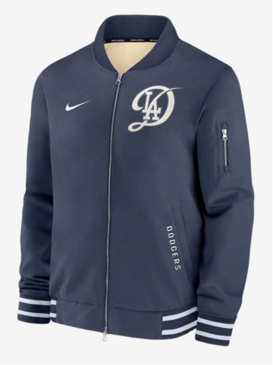 Los Angeles Dodgers Navy City Connect Bomber Jacket