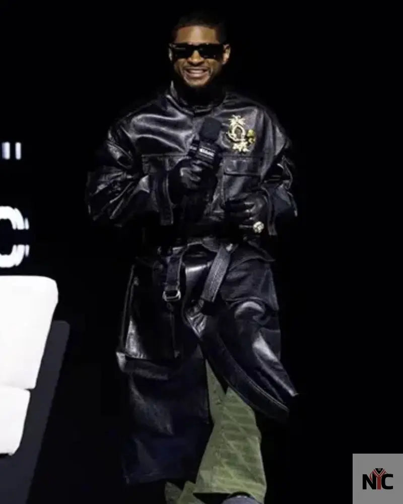 Usher Super Bowl LVIII Apple Music Half Time Show Coat NYC Jackets