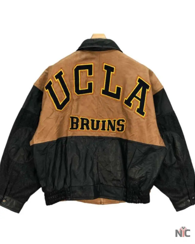Vintage Alamo Uomo Ucla Bruins Wool Leather Jacket NYC Jackets