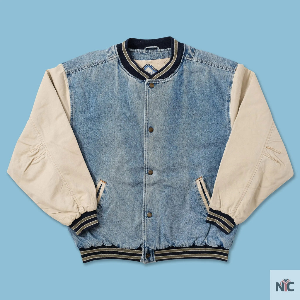 Vintage Dr. Pepper Denim Varsity Jacket NYC Jackets