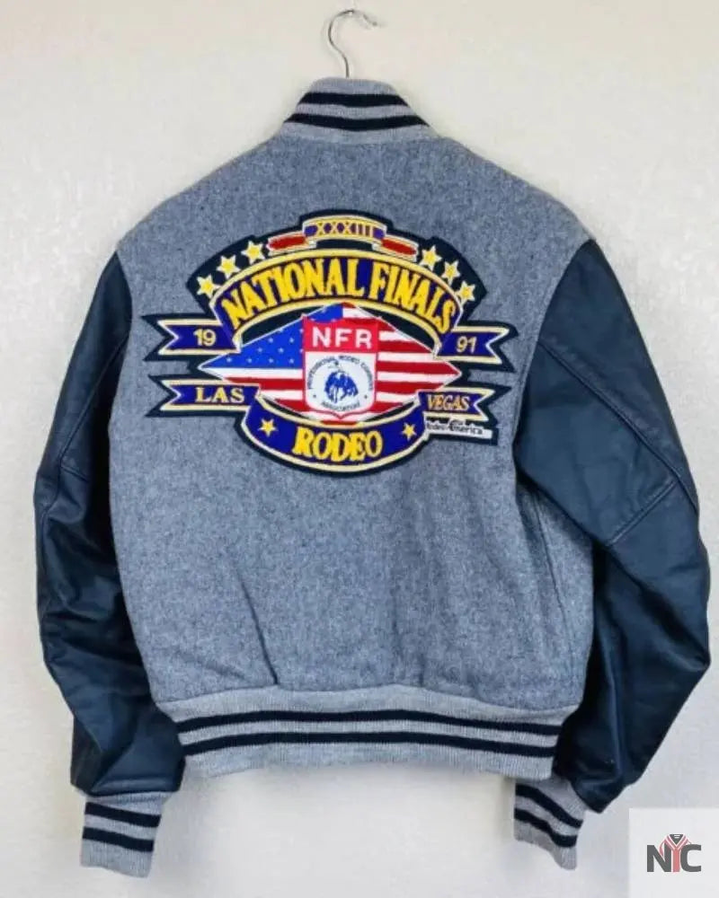 Vintage National Finals Rodeo 1991 Varsity Jacket NYC Jackets
