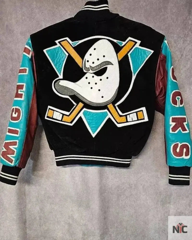 Vintage Nhl Anaheim Mighty Ducks Nhl Varsity Jacket NYC Jackets