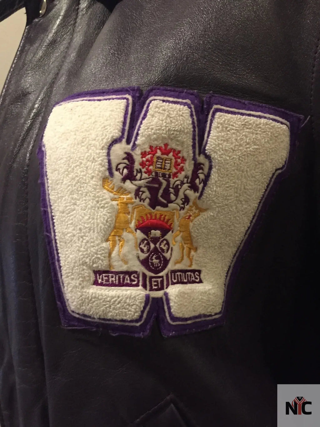 Vintage Western University Purple Varsity Jacket NYC Jackets