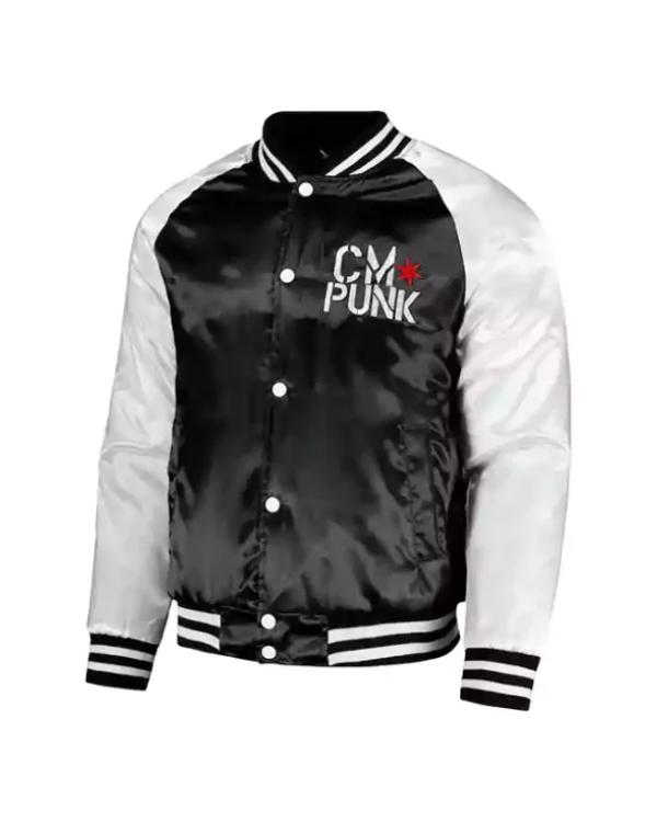 WWE CM Punk Black Bomber Jacket NYC Jackets