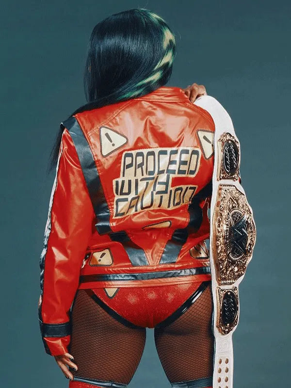 WWE Wrestler Naomi Red Leather Jacket NYC Jackets