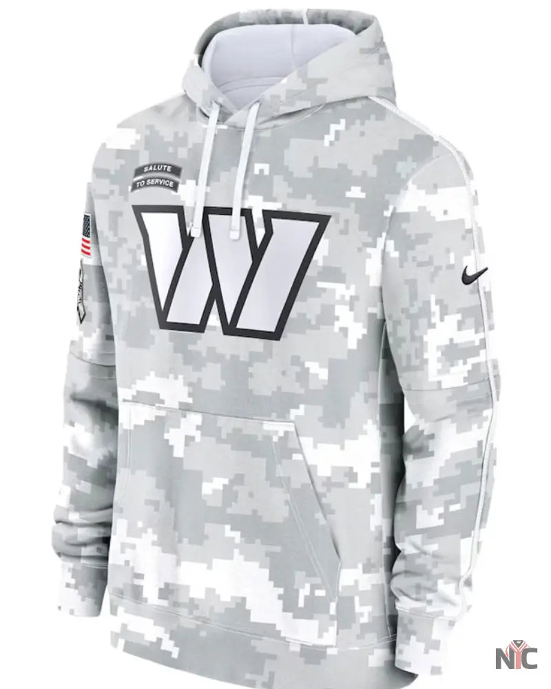 Washington Commanders Salute To Service Camo 2024 Hoodie NYC Jackets
