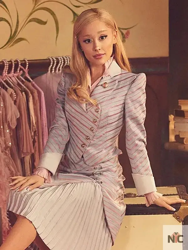 Wicked 2024 Ariana Grande Glinda Blazer NYC Jackets