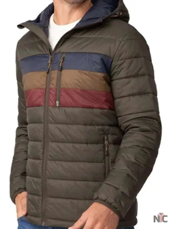 Will Forte The Four Seasons Green Puffer Jacket NYC Jackets