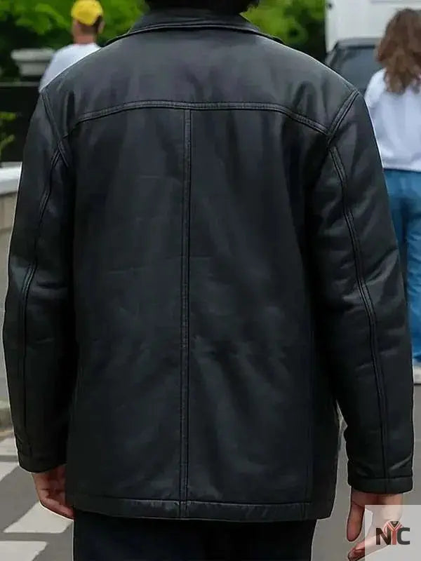 Will Sharpe Too Much S01 Black Leather Jacket NYC Jackets