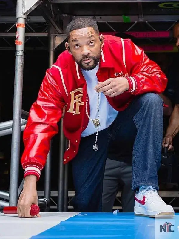 Will Smith Summertime Ball Red Varsity Jacket NYC Jackets