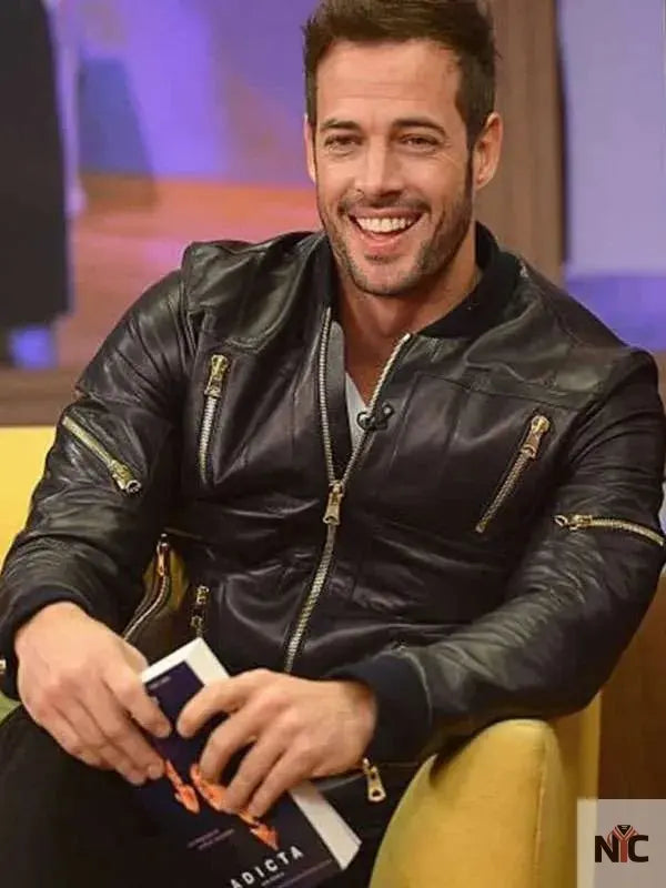William Levy Despierta America Black Leather Jacket NYC Jackets