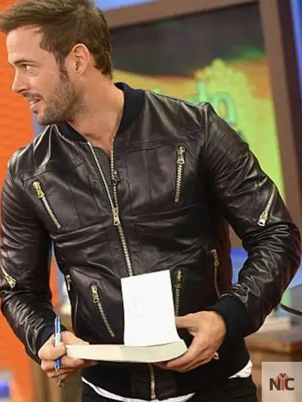 William Levy Despierta America Black Leather Jacket NYC Jackets