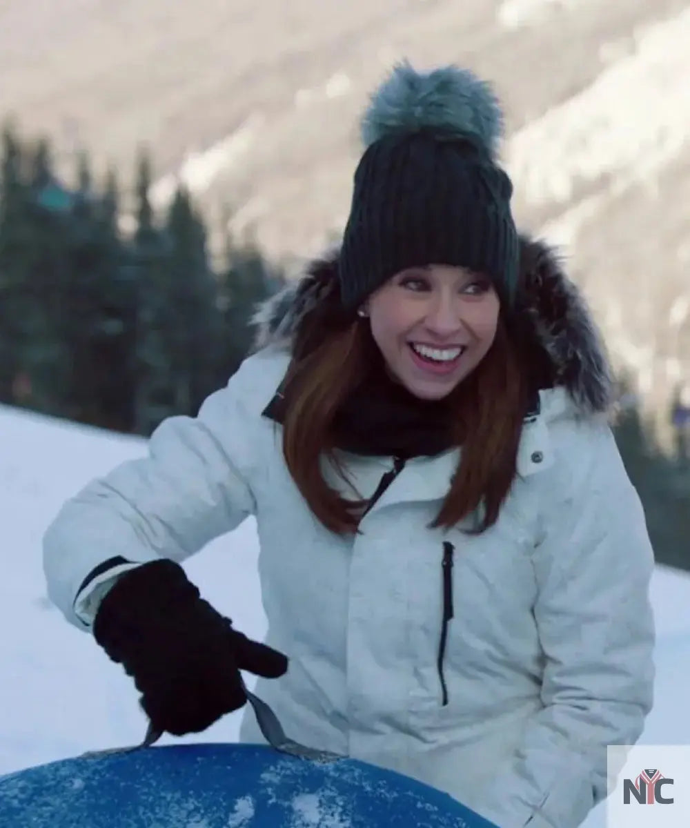 Winter in Vail Lacey Chabert White Parka NYC Jackets