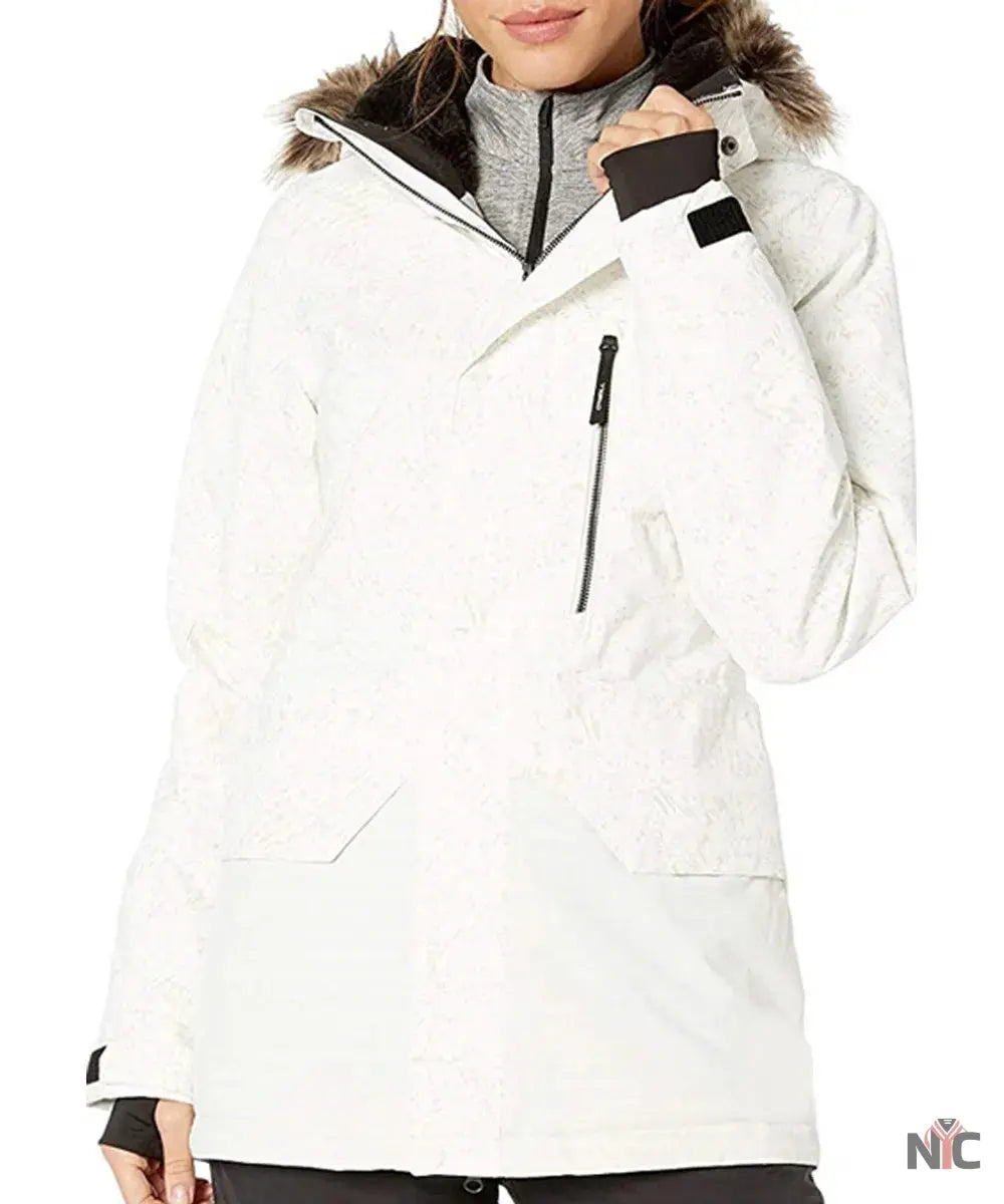 Winter in Vail Lacey Chabert White Parka NYC Jackets